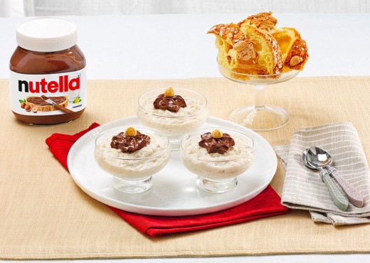 Przepis na mrożony krem z ciasta drożdżowego z kremem Nutella®