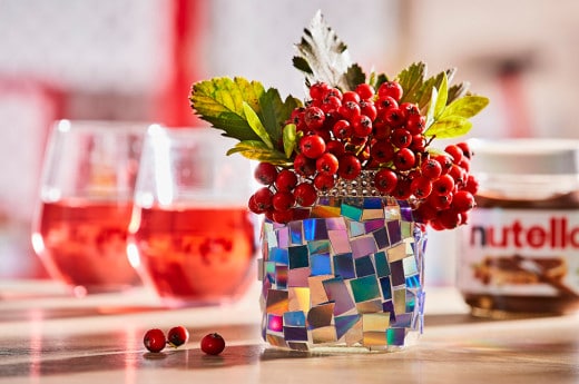 Wazon DIY z pustego słoika po kremie Nutella®