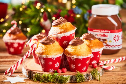 Świąteczne muffiny z kremem Nutella®