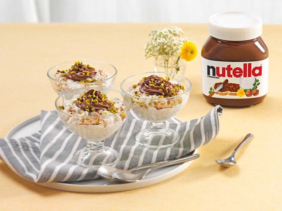 Cuccìa z NUTELLA® Trzy porcje gotowej „Cuccìi” z kremem Nutella®