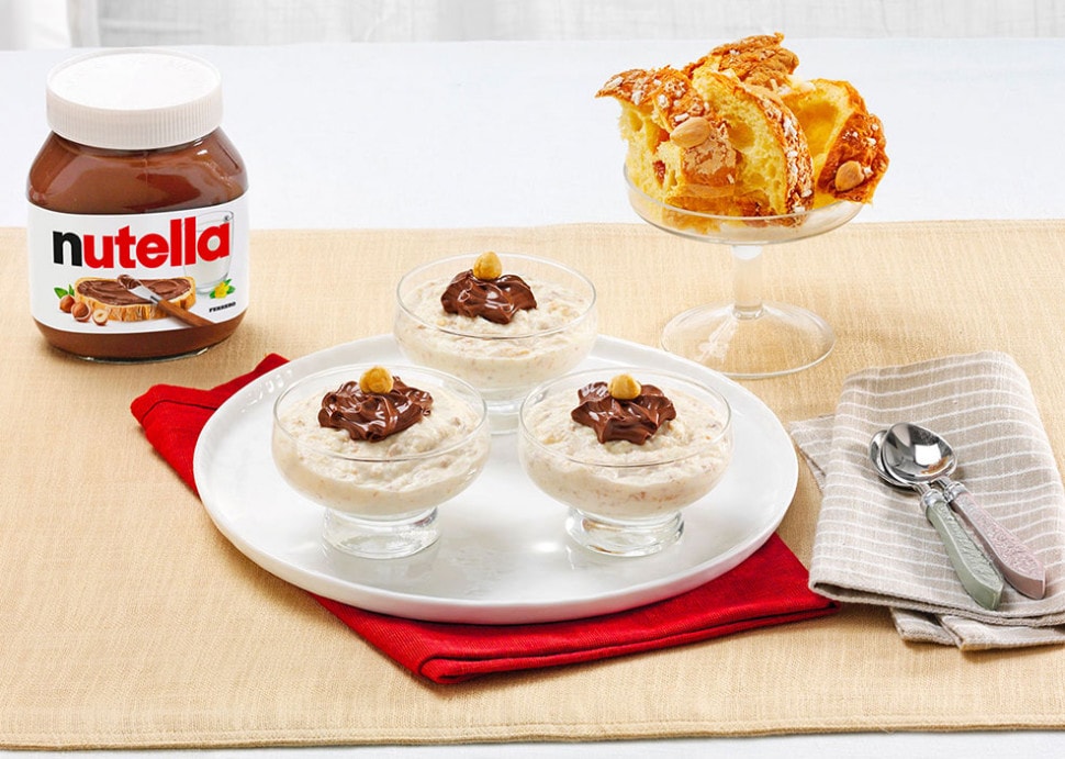 Przepis na mrożony krem z ciasta drożdżowego z kremem Nutella®