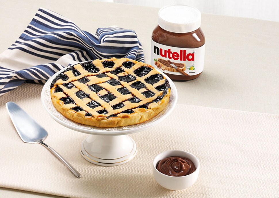 Przepis na tartę z kremem Nutella® i jagodami