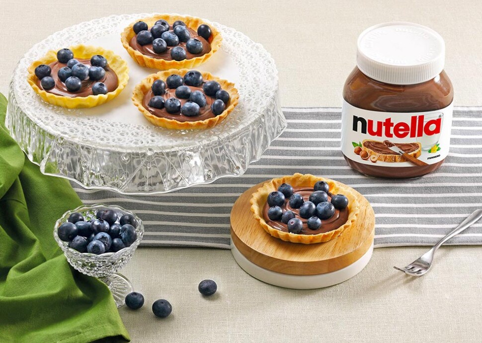 Przepis na tartaletki z borówkami i kremem Nutella®