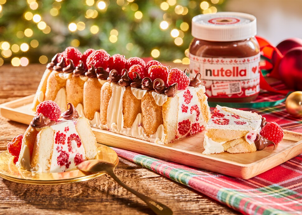 Ciasto bez pieczenia – jogurtowa Terrina z malinami i kremem Nutella® na Święta | Nutella