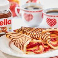 Crepes com maçã 