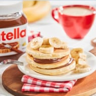 Panquecas de iogurte com banana