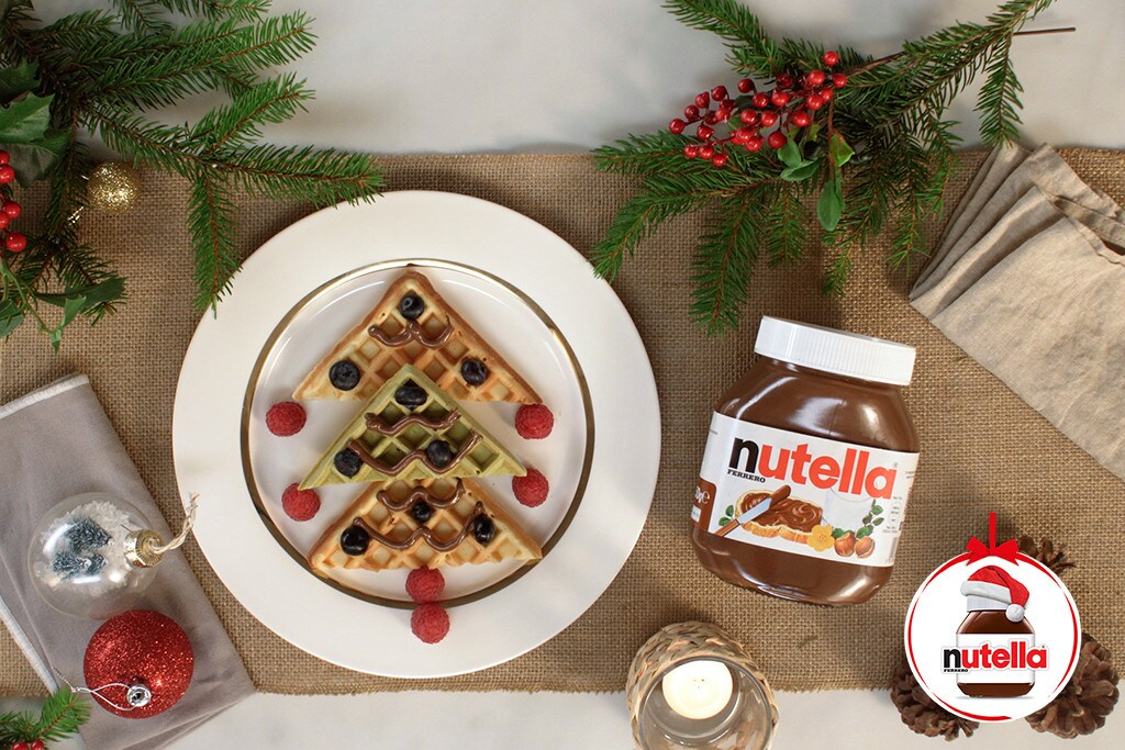 Waffles de Natal Nutella® | Nutella