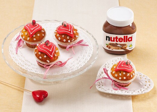 Cupcakes para Namorados | Nutella