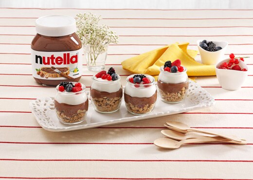 Iogurte com Muesli e Nutella®