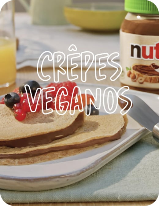 Crepes veganos com Nutella® Plant-Based