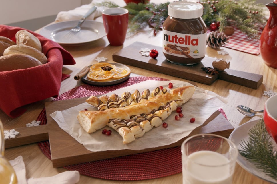Árvore de massa folhada por Nutella® receita Portugal