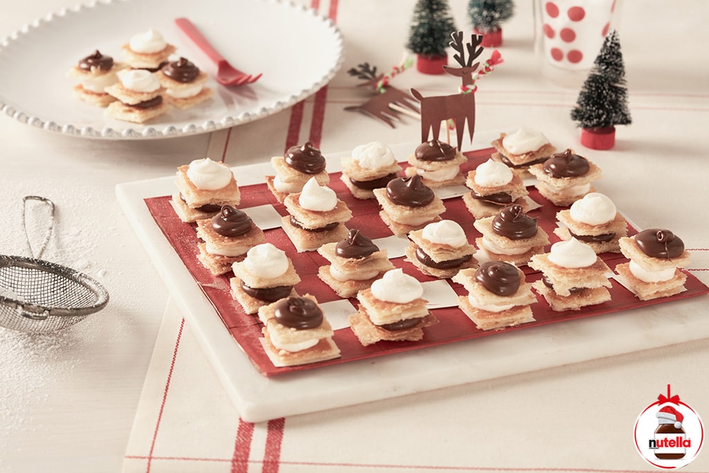 Mille-feuille cu mouse Chantilly și Nutella®