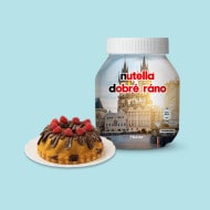 Pandișpan Bábovka decorat cu Nutella®