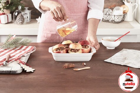 Bratapfel (mere coapte) cu Nutella® - STEP 3