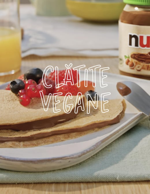 Clătite Vegane cu Nutella® Plant-Based