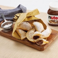 Golden fagottini with Nutella® filling