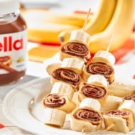 Блины с бананом и Nutella® на шпажке