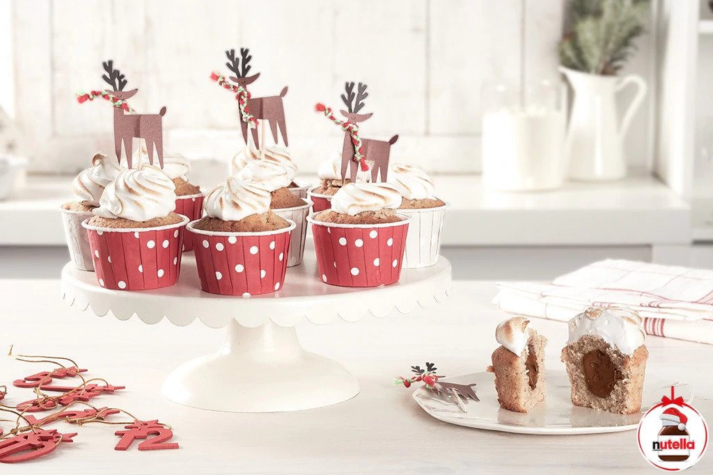 Cupcakes med hasselnødder og Nutella®