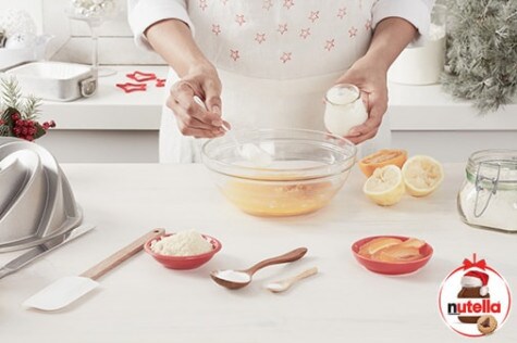 Christmas Orange Bundt Cake with Nutella® step 2 Christmas Orange Bundt Cake with Nutella® step 2