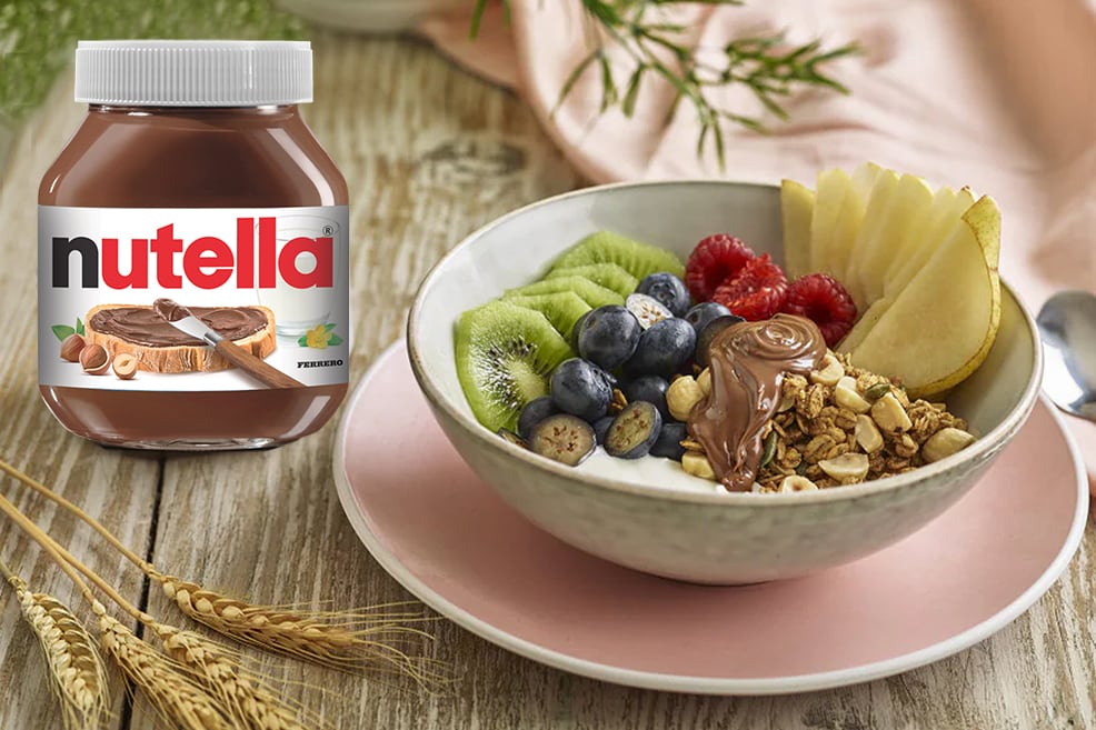 Nutella®lı Çıtır Granolalı Yoğurt Kasesi