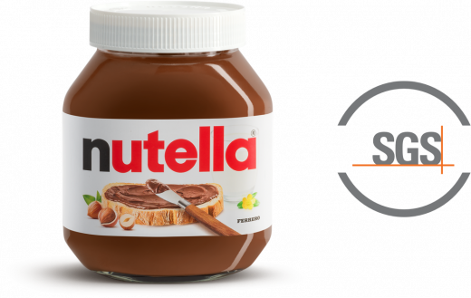 Verification Program Jar SGS Logo | Nutella