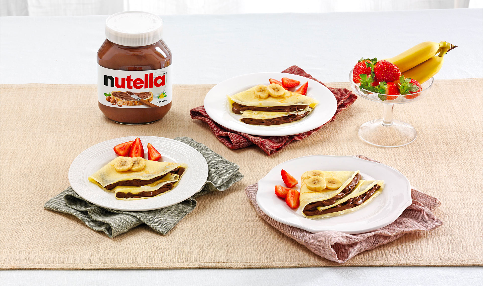 Crepes with Nutella® and fruit Recipe