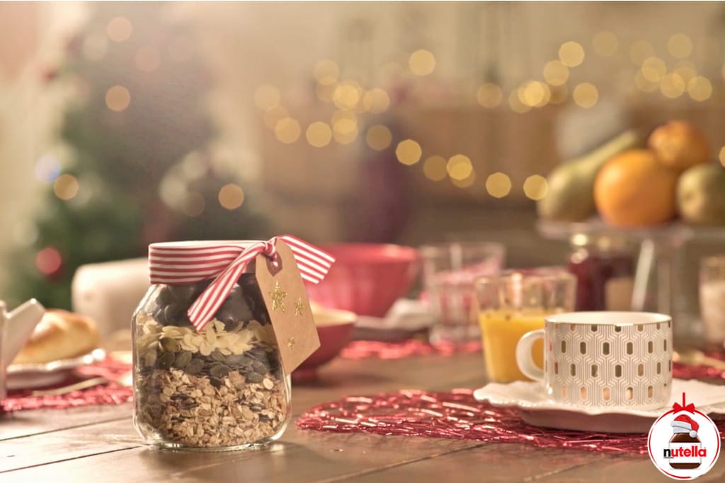 Granola jar gift | Nutella