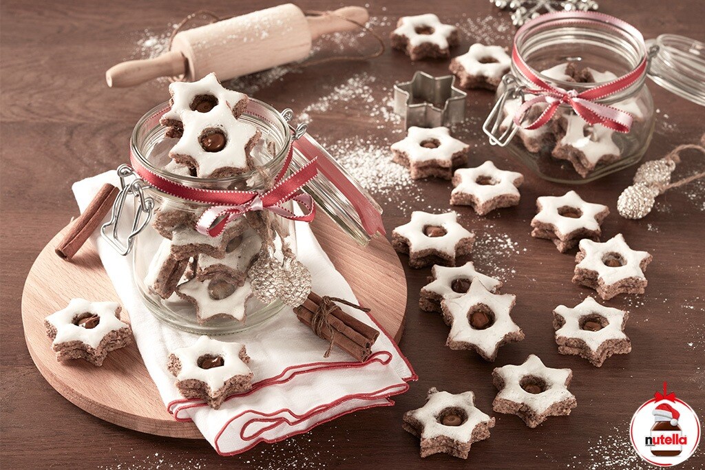 Zimtstern (Cinnamon star) biscuits with Nutella® | Nutella