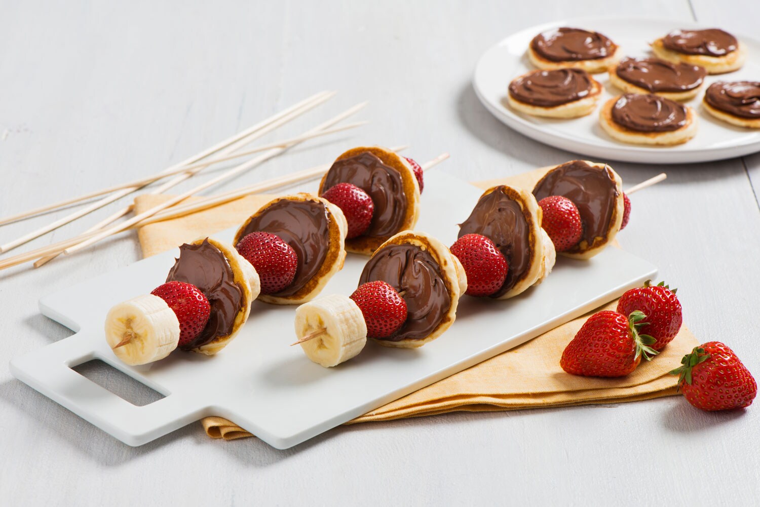 Pancake Skewers with Nutella® chocolate hazelnut spread Recipe