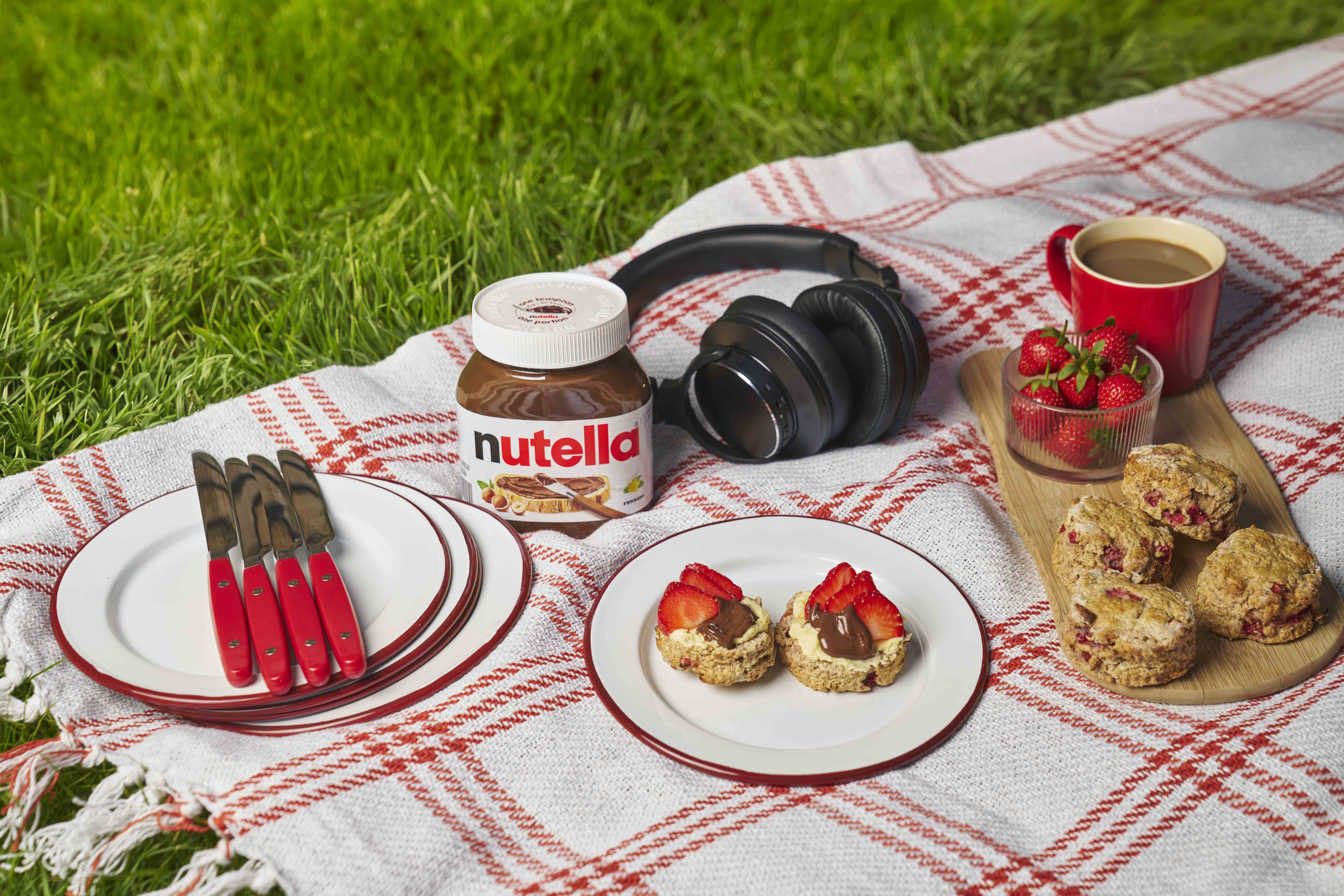 DJ Tea-Spoony’s Morning Mix Scones with Strawberries and Nutella® Recipe