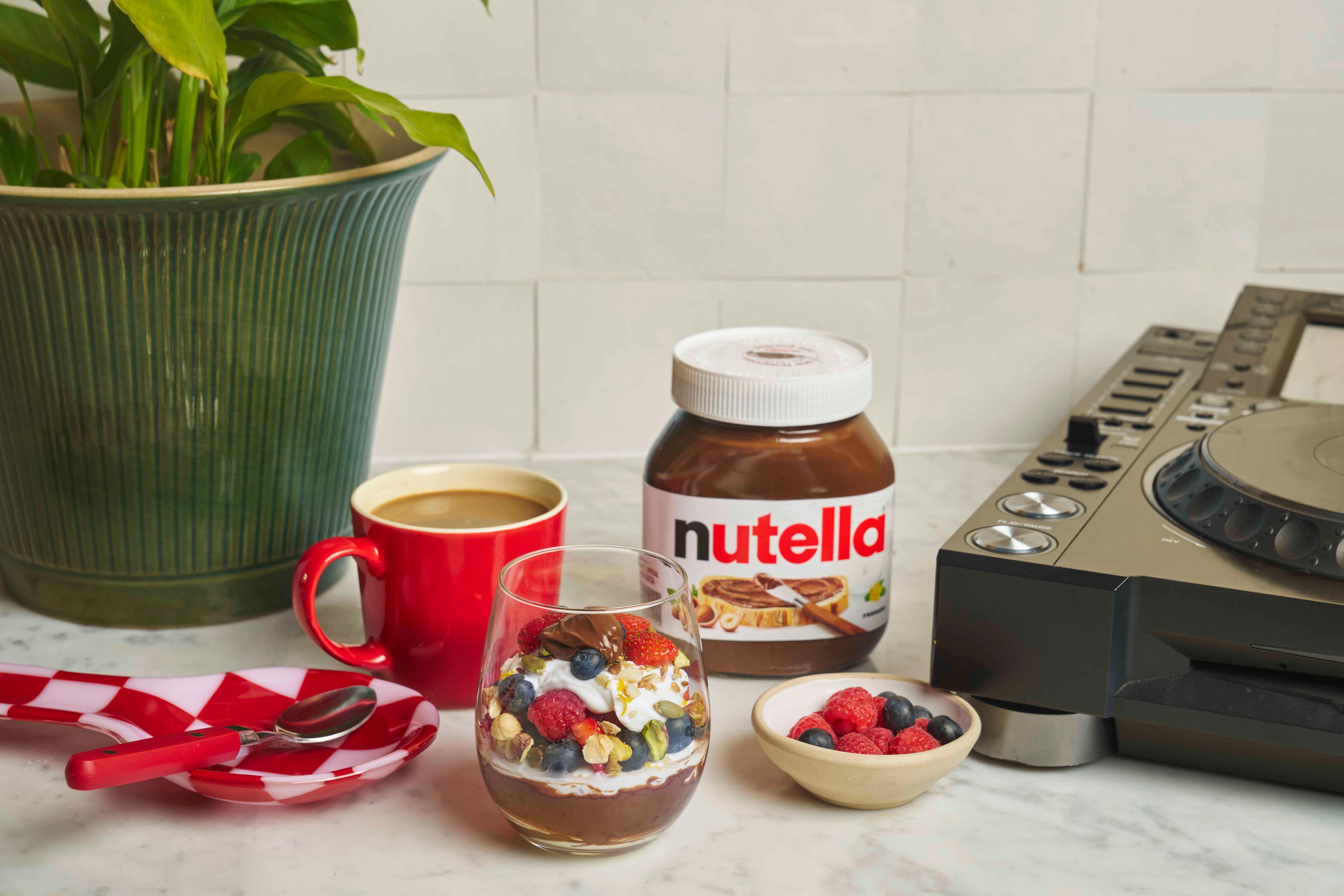 DJ Tea-Spoony’s ‘Re’ Mixed Berry & Nut Yoghurt Parfait with Nutella