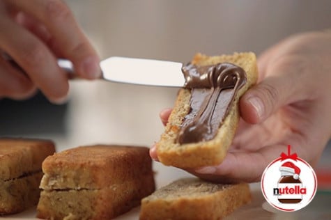 Mini banana breads with Nutella® - step 3