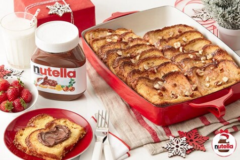 Challah French Toast Bake with NUTELLA® hazelnut spread step4 | Nutella