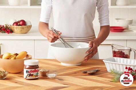 Cranberry and Nut Banana Bread with NUTELLA® hazelnut spread step1 | Nutella