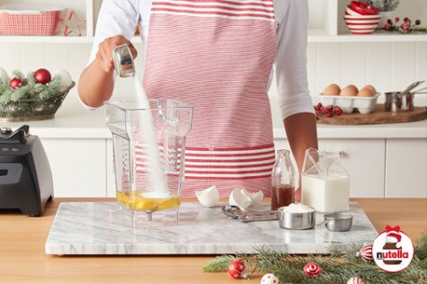 Holiday Brunch Baked Pancake with NUTELLA® hazelnut spread step1 | Nutella