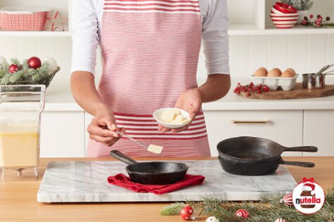 Holiday Brunch Baked Pancake with NUTELLA® hazelnut spread step2 | Nutella