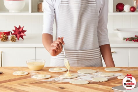 Snowmen Custard buns with NUTELLA® hazelnut spread step7 | Nutella