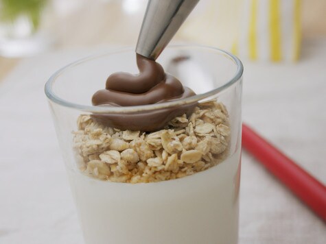 Step one: preparing ingredients and tools for Nutella recipe.