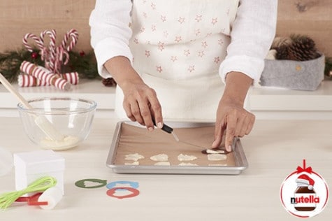Christmas cats tongues biscuits with Nutella® - step 2