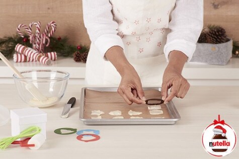 Christmas cats tongues biscuits with Nutella® - step 3
