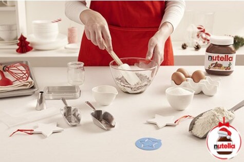 Xmas deco roll cake with Nutella® - step 1