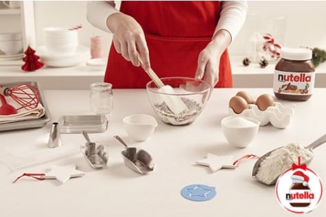 Xmas deco roll cake with Nutella® - step 1