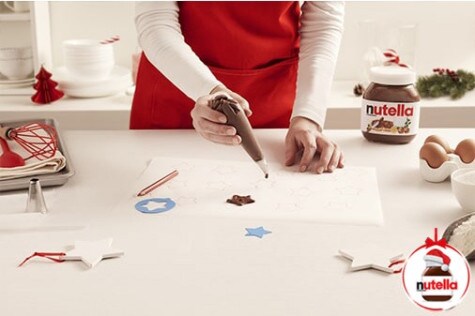 Xmas deco roll cake with Nutella® - step 2
