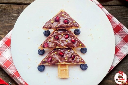 Christmas Tree Waffle with Nutella®