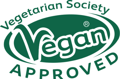 Vegan-approved badge indicating Nutella plant-based product certification or suitability.