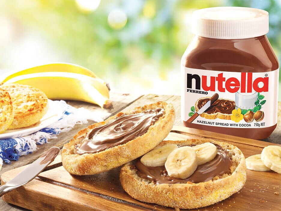 English muffins with Nutella® & banana