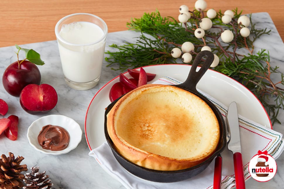 Holiday Brunch Baked Pancake with NUTELLA® hazelnut spread | Nutella