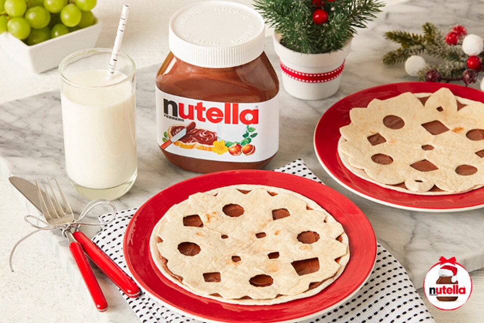 Tortilla snowflakes with NUTELLA® hazelnut spread | Nutella