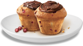 Lingonberry-muffins-with-Nutella® 