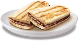 Breakfast Tostada with Nutella